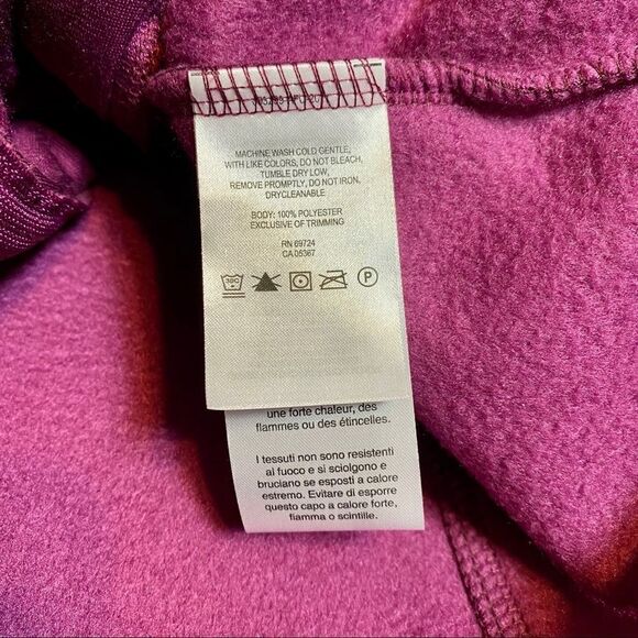 New Columbia Purple Fleece ZIP Up Athletic Jacket Large - Picture 10 of 10